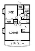 プレシャス(1LDK/1階)の間取り写真