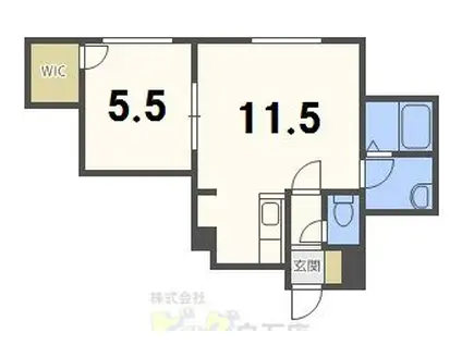LOCOMOTIVE(1LDK/3階)の間取り写真