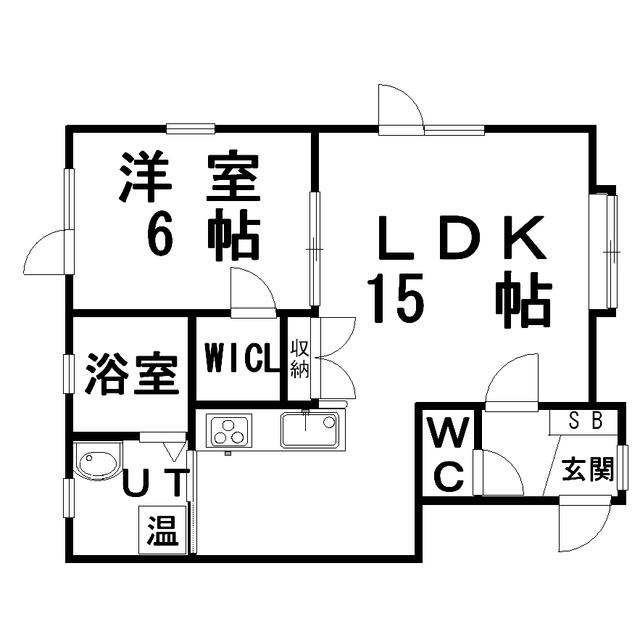 昭和ビレッジ2番館(1LDK/1階)の間取り写真