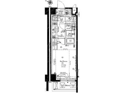 コンシェリア目白 THE GRAND RESIDENCE(1K/4階)の間取り写真