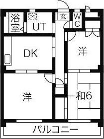 ストーリーⅡ(3DK/4階)の間取り写真