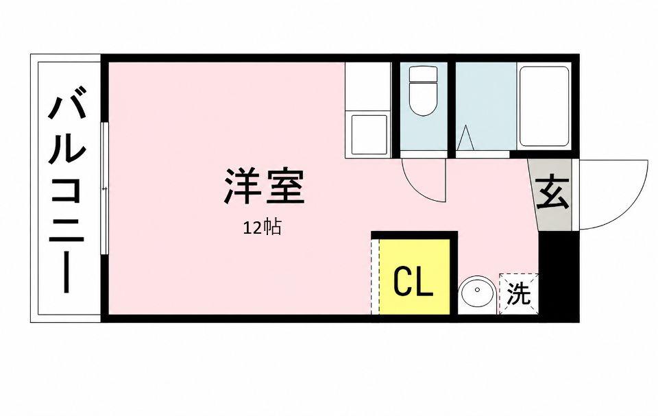EPCOTII(ワンルーム/2階)の間取り写真