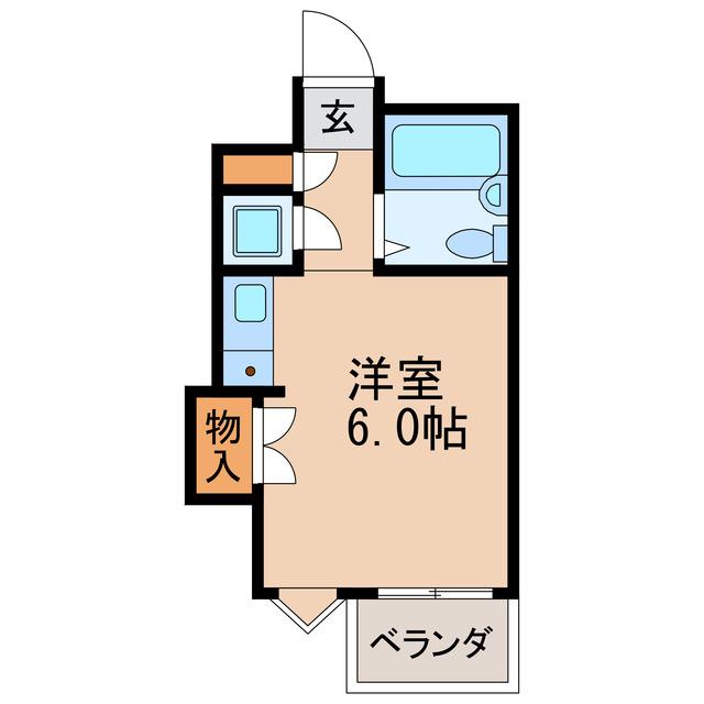 エクセランス新栄(ワンルーム/2階)の間取り写真