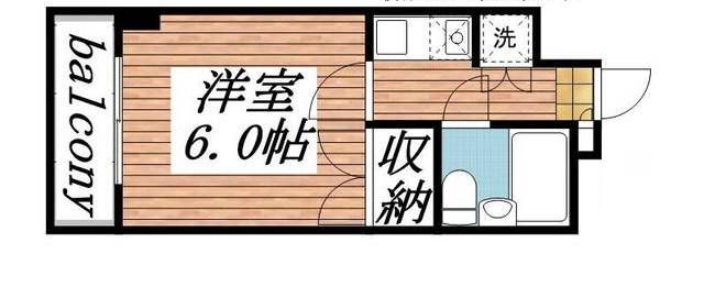 カーサ目黒(1K/1階)の間取り写真