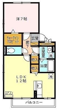 セジュールZEN弐番館(2LDK/2階)の間取り写真