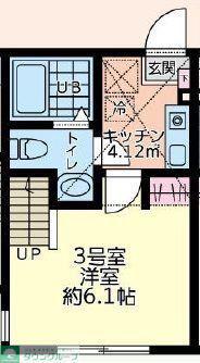 アバーロ橋本(1K/2階)の間取り写真