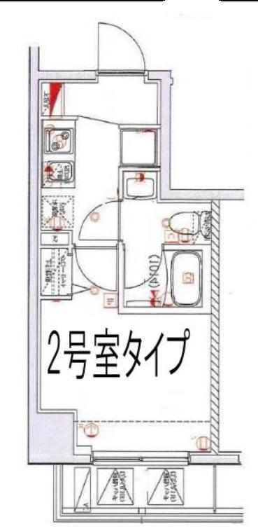 SS・ADVANCE横濱末吉町(1K/11階)の間取り写真