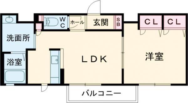 FOREST 花園 (1LDK/2階)の間取り写真