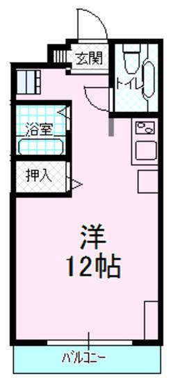 アバンサール壱番館(ワンルーム/3階)の間取り写真