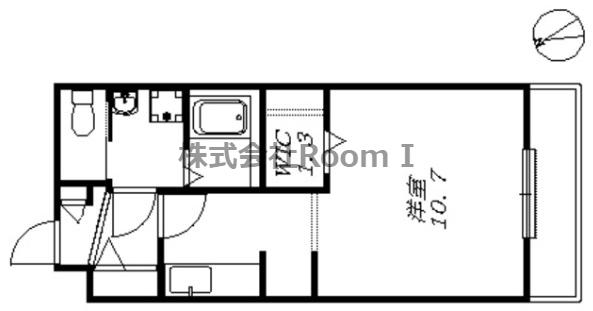 ヘーベルメゾン加賀屋・旭化成ヘーベルメゾンHEBEL HAUS(1K/3階)の間取り写真