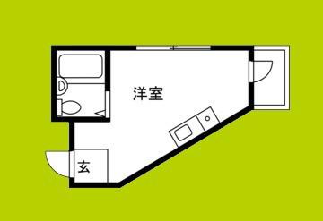 セラヴィ平野上町(ワンルーム/3階)の間取り写真