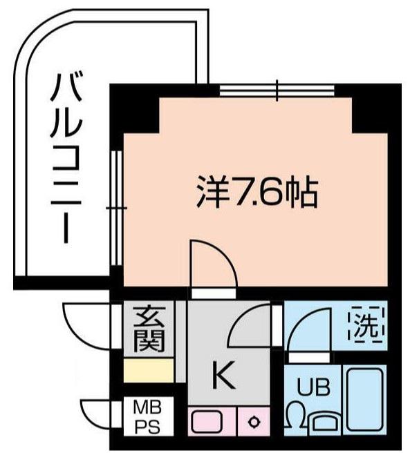 ライオンズマンション相模原第3(1K/11階)の間取り写真