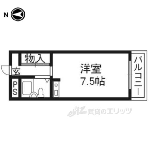 アネックス・ジロ(1K/3階)の間取り写真
