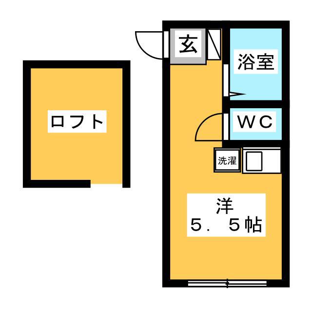 BAYMAISON保土ヶ谷(ワンルーム/1階)の間取り写真