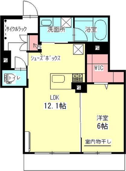 カーサ タイジュ(1LDK/1階)の間取り写真