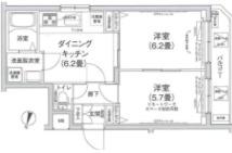 アイル プレミアム向島(2DK/1階)の間取り写真