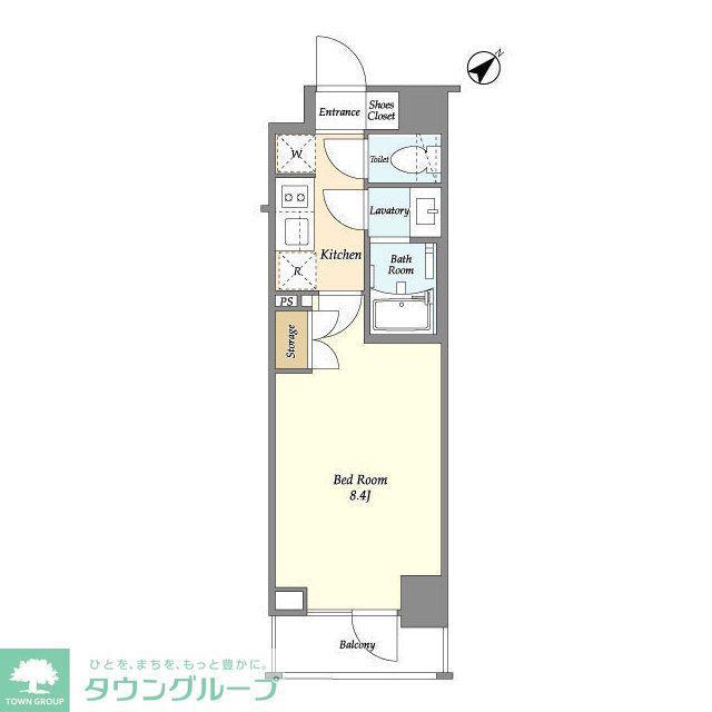 エトワール駒沢大学(1K/6階)の間取り写真