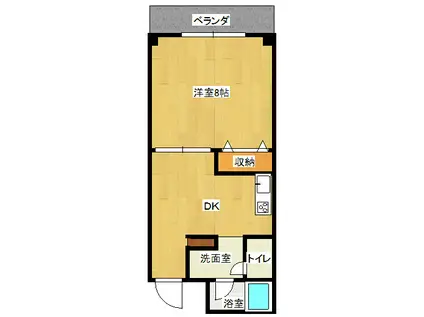 BAYCITYYAMATO(1DK/3階)の間取り写真