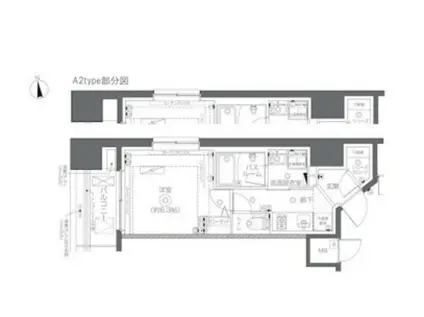 ZOOM秋葉原SQUARE(1K/12階)の間取り写真