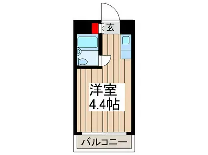 サンシャイン徳丸(ワンルーム/2階)の間取り写真