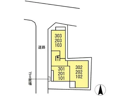 T&P TAKENOTSUKA(1K/3階)の間取り写真