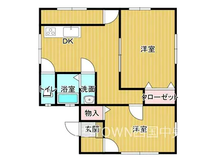 坂上アパート(2DK/2階)の間取り写真