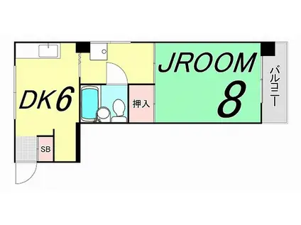 メゾン・ド・プチG(1DK/3階)の間取り写真