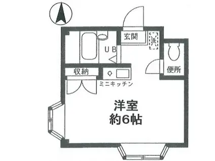 ネサンス(ワンルーム/3階)の間取り写真