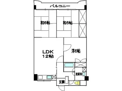 センチュリー21(3LDK/3階)の間取り写真