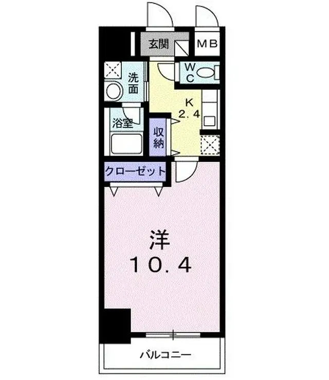 ベルナティオ 4階階 間取り