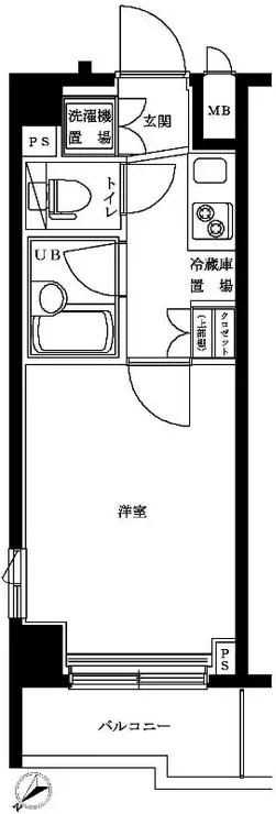 ルーブル品川南大井 5階階 間取り