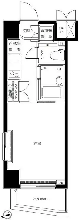 ルーブル早稲田 2階階 間取り