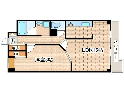プリメーラリヨン(1LDK/2階)の間取り写真