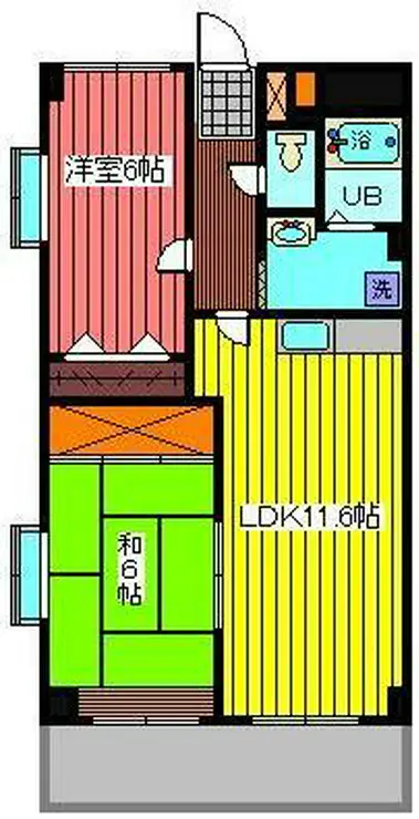 アゼル川口 4階階 間取り
