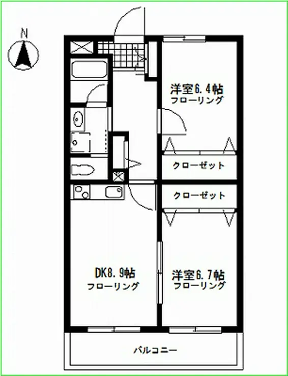 スールセレッソ妙蓮寺 4階階 間取り