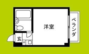新森サンマンション(ワンルーム/5階)の間取り写真