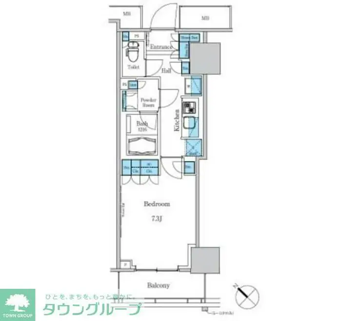 パークアクシス滝野川ラブリーズ 9階階 間取り