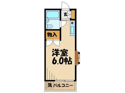 コア小堺(ワンルーム/1階)の間取り写真