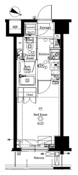 AXAS板橋本町III 5階階 間取り