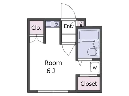 第3丸仙ハイツ(ワンルーム/1階)の間取り写真