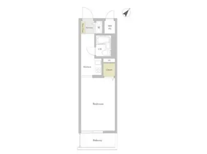 日神パレス白楽(1K/5階)の間取り写真