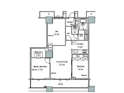 THE TOKYO TOWER MIDTOWER(3LDK/4階)の間取り写真