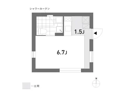 東京メトロ丸ノ内線 新中野駅 徒歩7分 3階建 築9年(ワンルーム/1階)の間取り写真