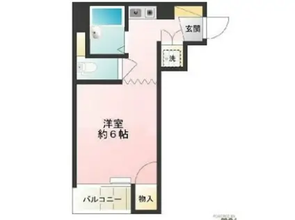 プリベーラ板橋(ワンルーム/4階)の間取り写真