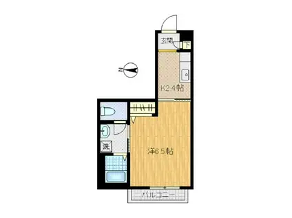 エル クレシェ(1K/3階)の間取り写真