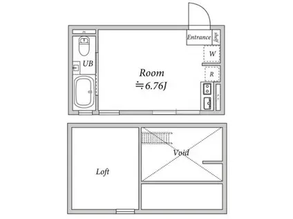 GRANDE上板橋(ワンルーム/3階)の間取り写真