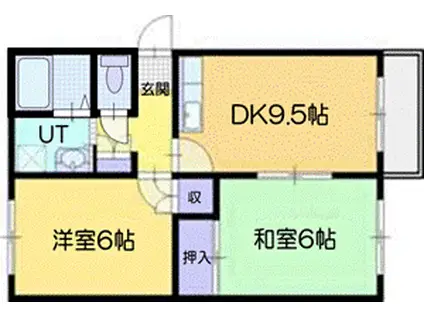 レジデンスひばりが丘(2LDK/4階)の間取り写真