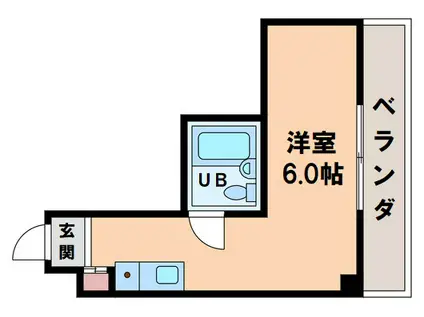 ロイヤルレスト桑津(ワンルーム/5階)の間取り写真