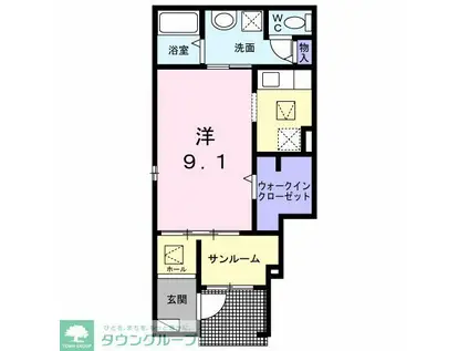 エクセレントIII(ワンルーム/1階)の間取り写真