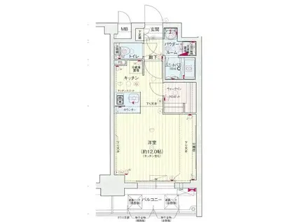 プレサンス栄ブリオ(ワンルーム/3階)の間取り写真